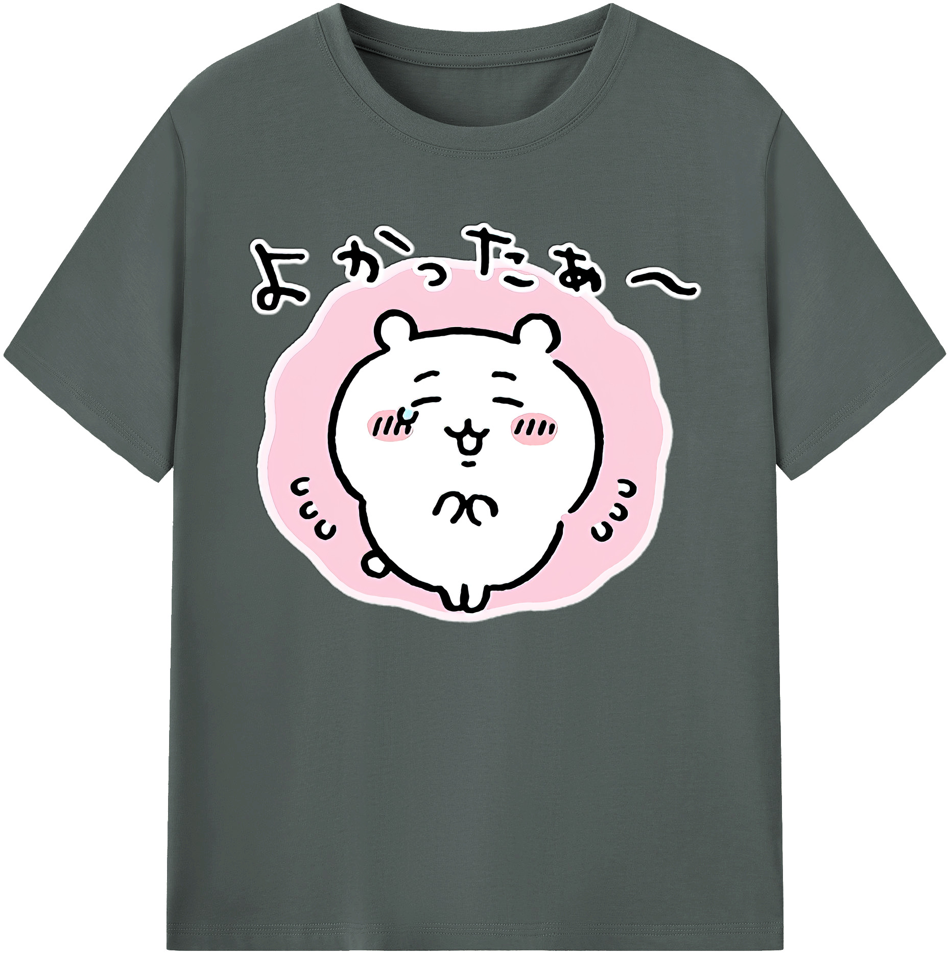 （画像用） ちいかわ ちいかわ Chii-kawa chiikawa 綿100％ メンズ半袖Tシャツ｜肌触りやわらか＆通気性
